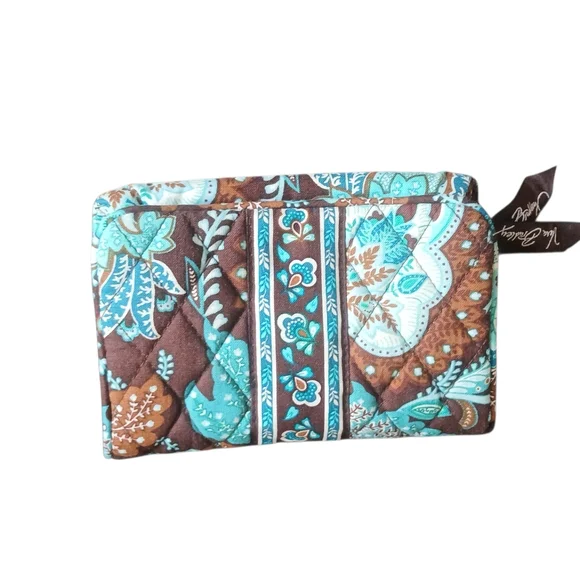 Vera Bradley- NWOT Turquoise and Brown Floral Wallet - Picture 6 of 13